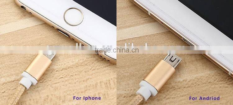 2 in 1 usb cable multi-function two-sided usb cable and wire suitable for both iPhone and Samsung