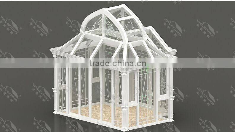 high quality balcony aluminum glasshouse Design for villas