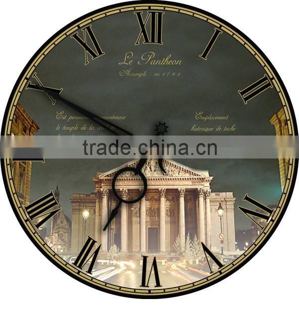 Wooden alarm clock for deaf