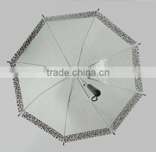 2015 Hot selling foldable transparent umbrella POE beautiful Umbrella