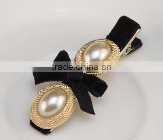 ladies fancy lovely flower beads hair clip hair accessory