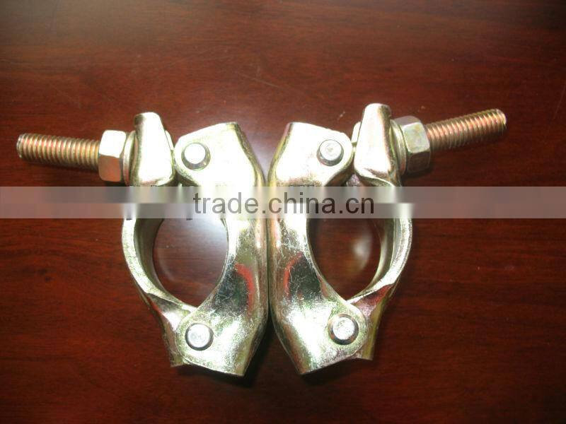 BS1139 pressed swivel coupler British scaffold ring clamp 48.3mm