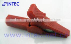 Jumper Wires Alligator Crocodile Roach Test Clip Plastic Handles Crocodile clips 54mm blue color I00169