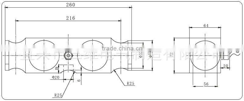 Double Ended Shear Beam Load Cell (QSC)(25t~125t)