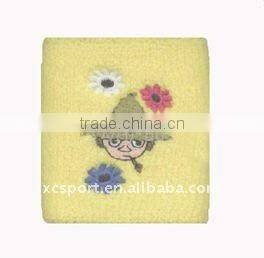 Knitted cotton sport wristband