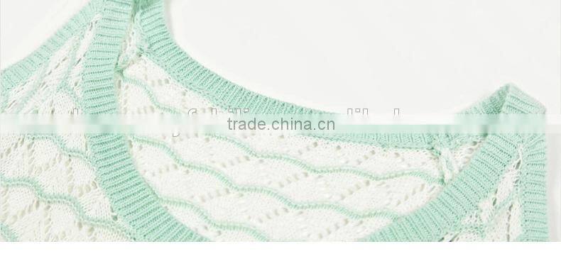 new spring water ripple medium slim Strapless sweater hedging custom design sweater
