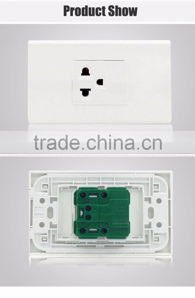 3 pin modern hotel desk 220v pdu electric wall british style flush mounted socket