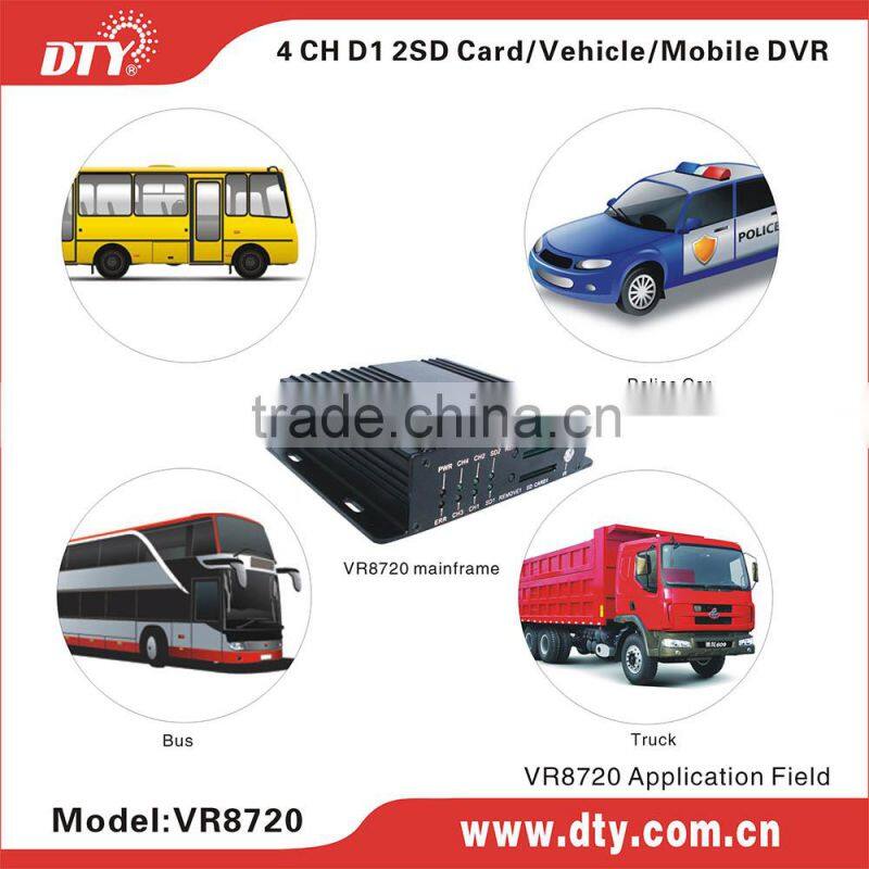 shenzhen DTY cheap 3g mobile dvr gps bus dvr , VR8720seris