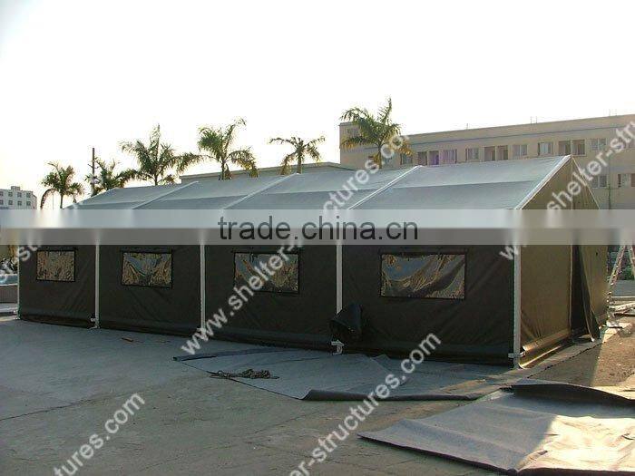 Green color MPT series shelter military tent for sale exported in chile