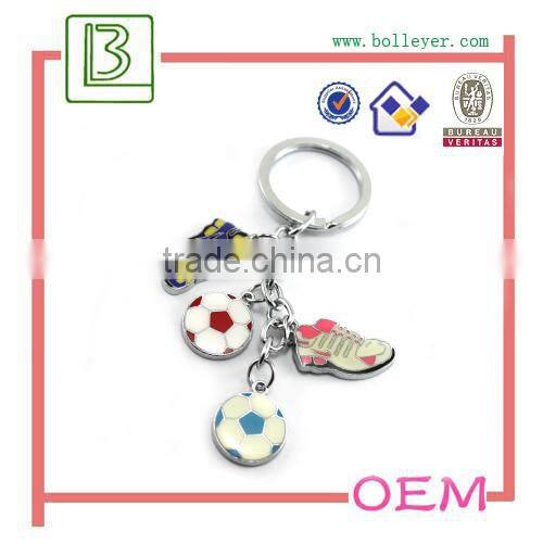 Hot selling eco-friendly metal 3d sneaker keychain