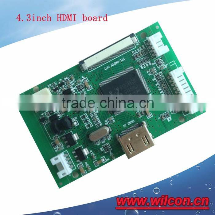 4.3inch 480*272 hdmi interface lcd screen
