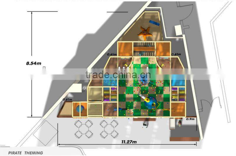 Cheer Amusement children Themed Ocean And Pirate indoor playground