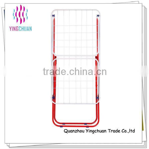 White red metal clothes drying rack