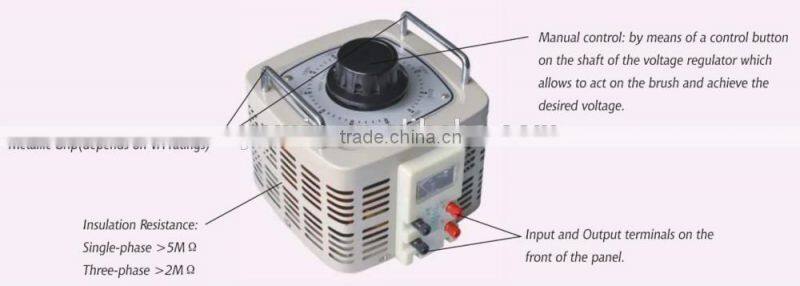 Manufacturer Three phase AC Voltage Regulator , 1500VA Input 380V Regulator /