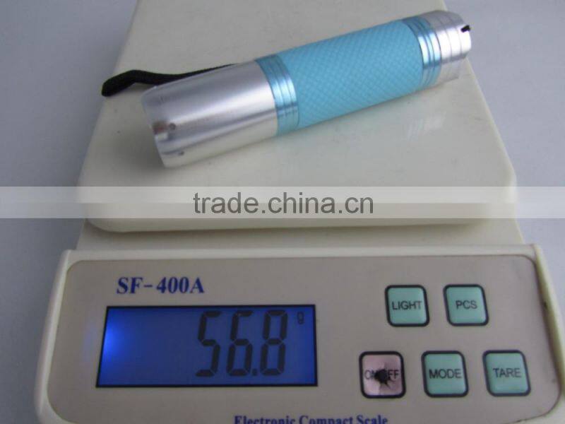 GS-9004 Aluminum 0.5W glow in the dark waterproof logo projection flashlight