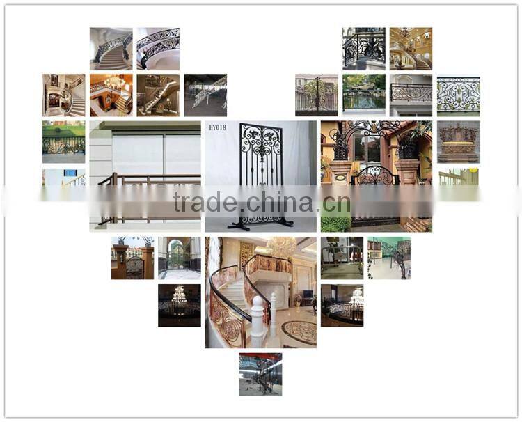Top-selling ornamental wrought iron picket fencing for outdoor or home and garden factory in guangzhou