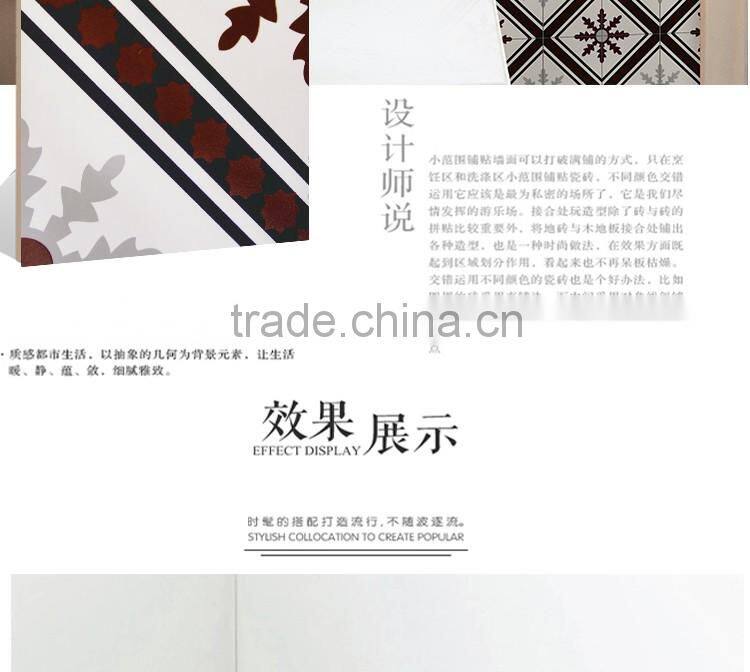 200*20mm brown color mexican kitchen wall tile rustic kitchen tile