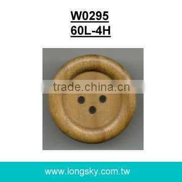 (#W0902) 1.5" 60L large size common design natural wood button