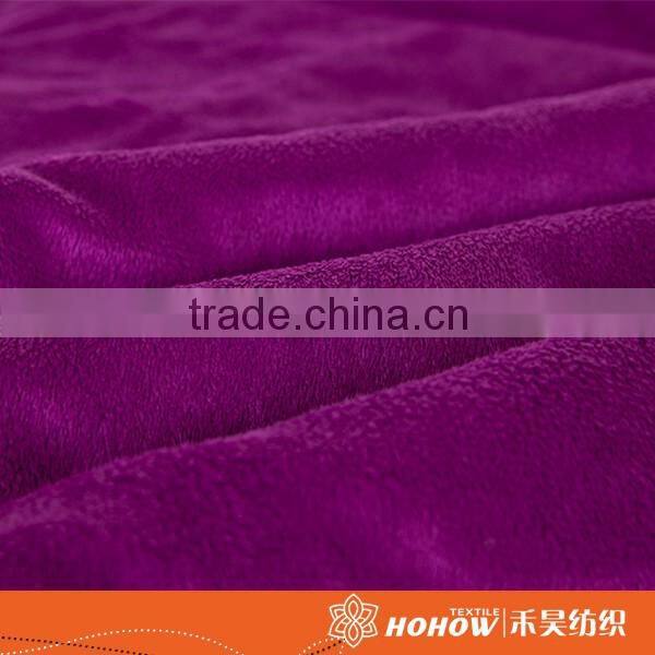 100% Polyester fiber blanket purple flannel warm plain blankets