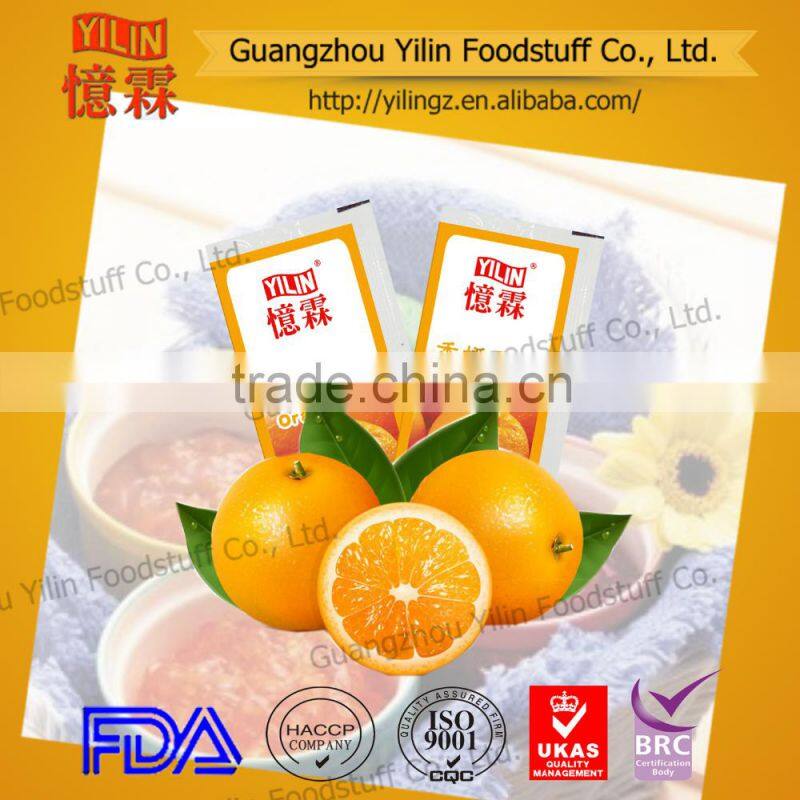 18g small sachet orange Jam branded in China factory