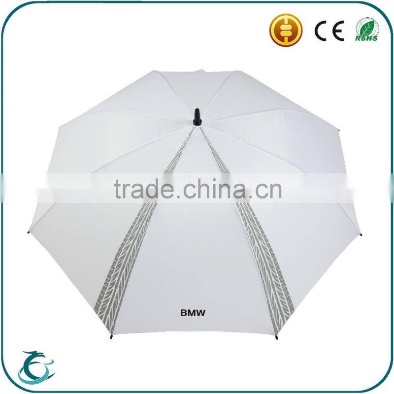top quality printing logo golf rain umbrella with fiberglass frame