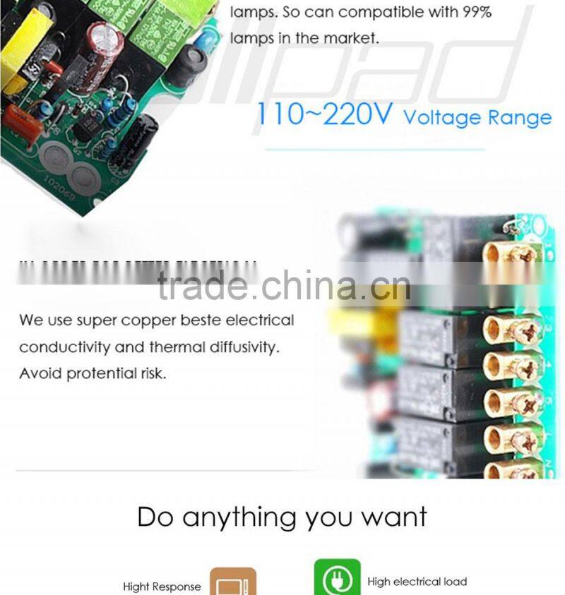 BS CE Approved Wallpad Gold Temepred Glass Switch Remote 1 Gang Wireless Electric Touch Screen Sensor Smart Home Switch Panel