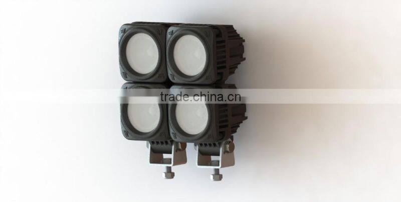ISO9001 certificated factory direct offer Oledone hot IP68 2.2" 10W Square dirtbike LED working light
