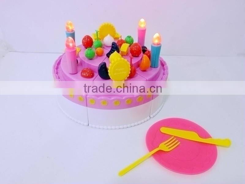Kid Birthday Cake Game Toy Kit System Learn Teach Play with light
