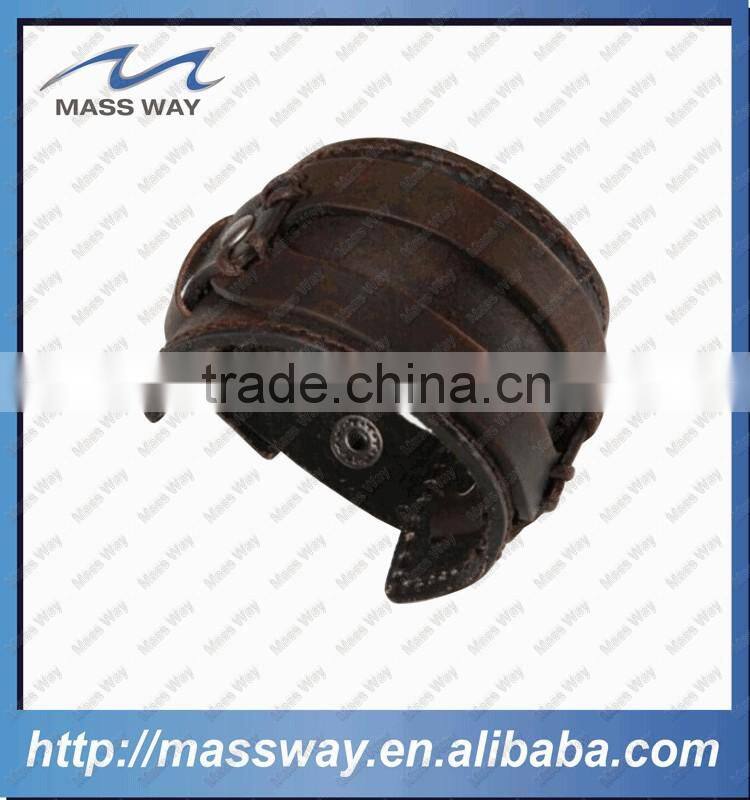 wholesale fashion watch strap custom genuine leather bracelet charm