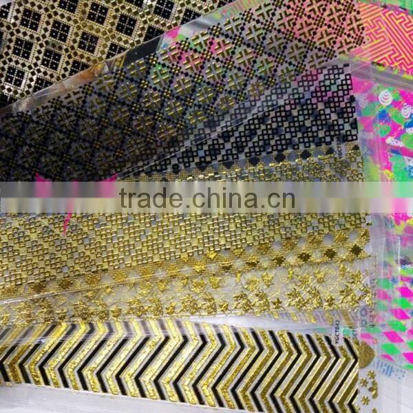 New 2015 hot metallic 3D nail stickers