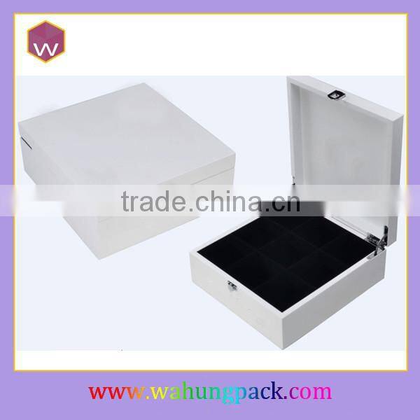 High glossy tea box wood decorative tea boxes for sale