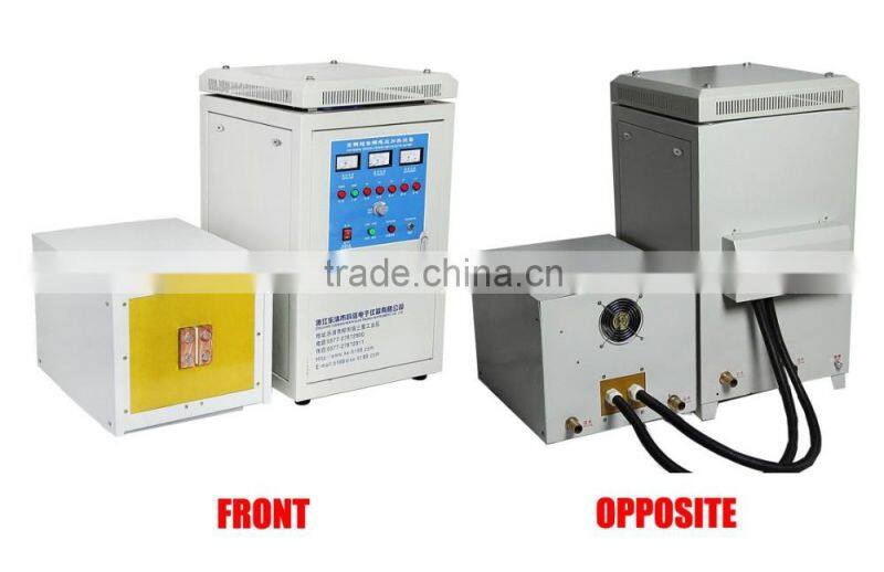 High efficiency CE certificated 60kw high frequency induction aluminum melting machine