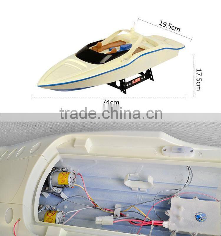 7004 72CM 3CH Super Power Century EP Speedboat Remote Control Fishing Boat