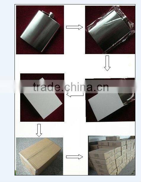 Bule Diamond pocket flask stainless steel