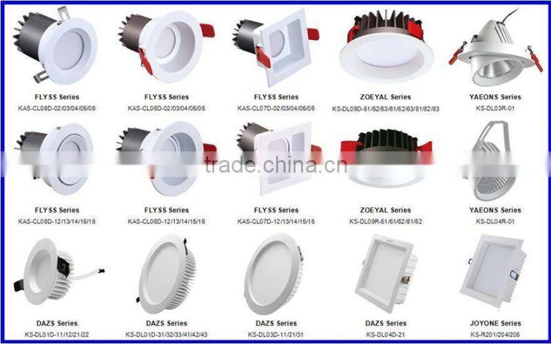 2016 Hilton hotel square COB LED Downlight 8w recessed led COB downlights dimmable driver