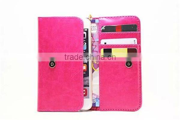 Wrislet Bag Clutch Wallet Case Cover skin Card Cash Slot Pouch For Lenovo a808