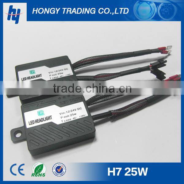 25w h4/h7/9005/9006 1800lm car led headlight