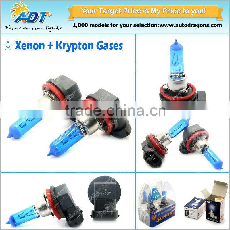 Alibaba hot seller 12v 55w 7500k Super white h11 12v 35w halogen bulb
