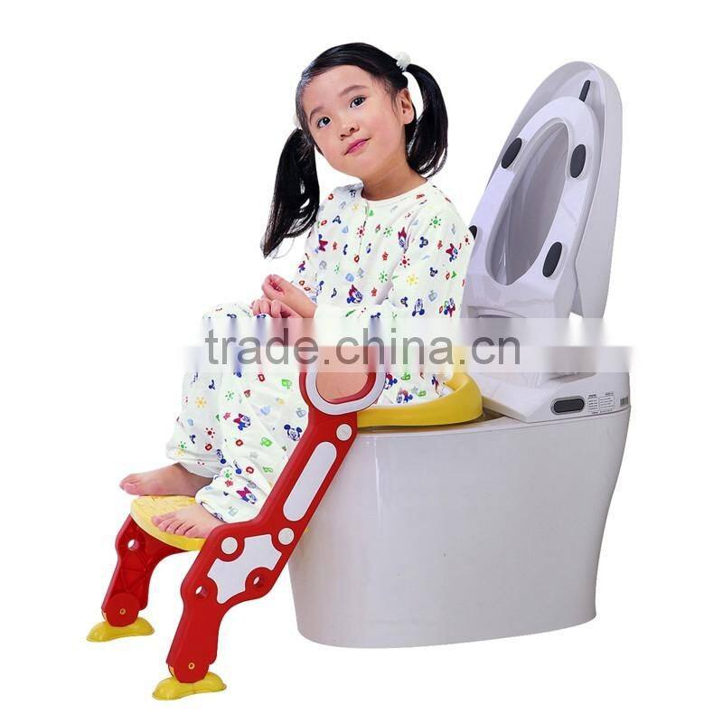 Children potty trainer plastic portable toilet seat/kids step toilet seat