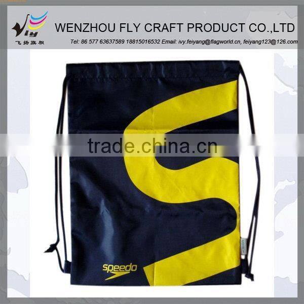Special useful 420d color zipper drawstring bag