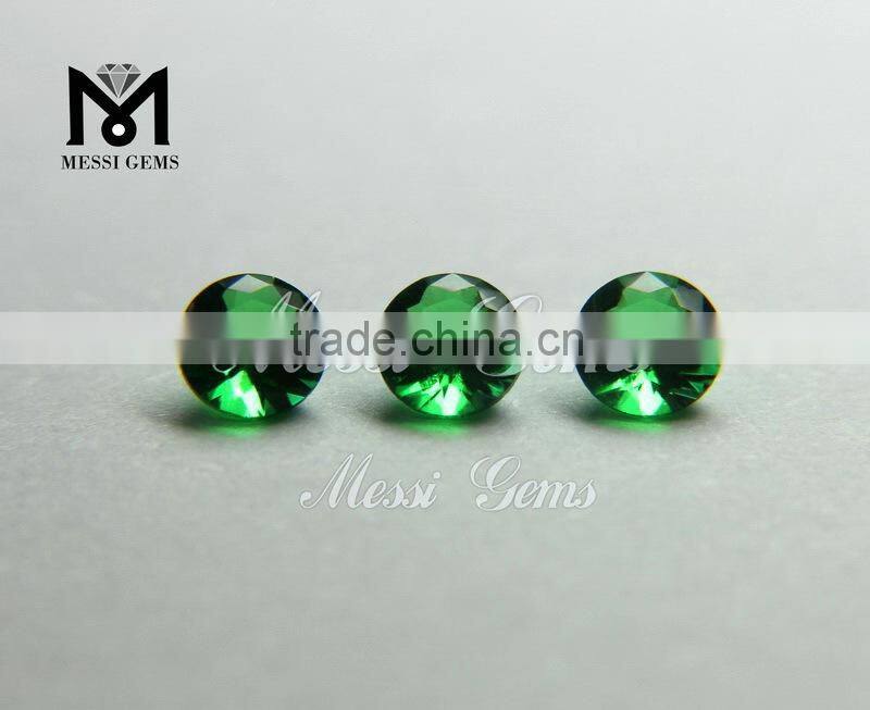 Factory Price Good Polishing Round 3.75mm Emerald Green Crystal Paste Stones