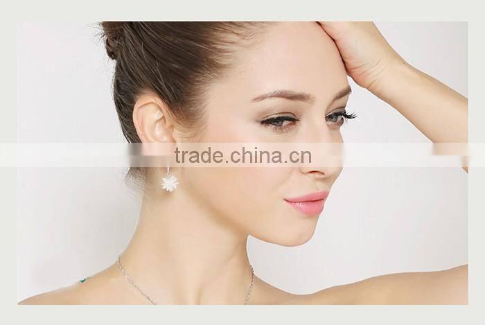 charming cz flower earring daily wear earrings for women and girls