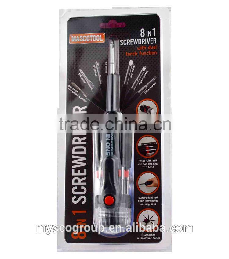 8 IN 1 Multi-screwdriver torch/Hand Tool Sets