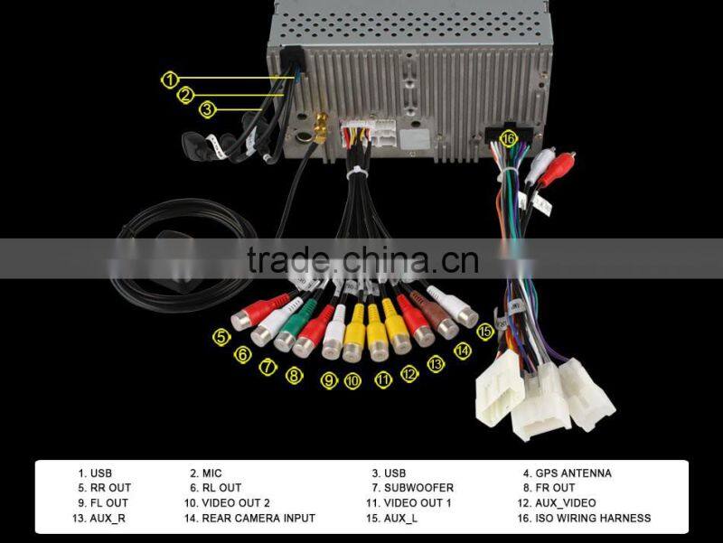 7 Inch android 4.4 quad core Car GPS for TOYOTA PRADO 2002 2003 2004 with Russia Menu support TPMS