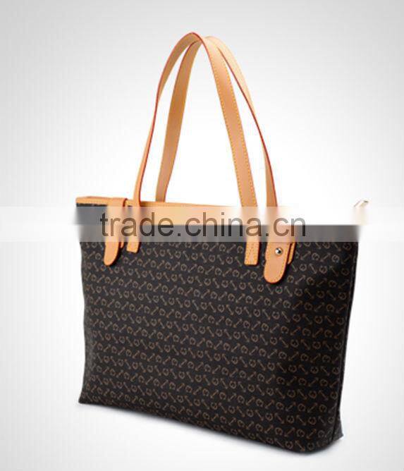 new design pu leather bags ladies casual tote handbags