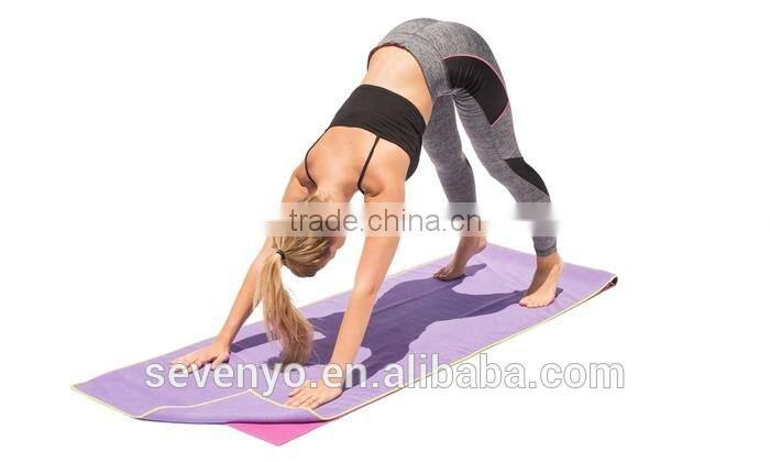 China Supplier Cheap 100% microfiber yoga mat towel With Embroidered logo YT-003
