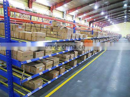 FIFO storage and shelving system
