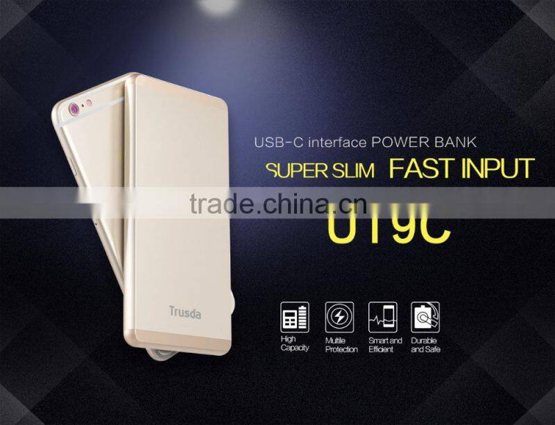 Alibaba Hot selling for iphone mfi cable usb type-c power bank 10000mah for mobilephone