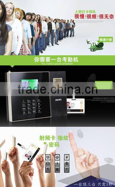 Deli Hingh quality fingerprint attendance time clock