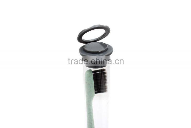 Degradable fancy wheat straw and plastic toothbrush